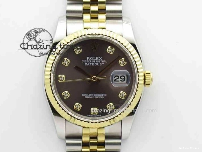 0510 DateJust 116234 SS YG BP Best Edition Gray Dial Diam Markers On SS YG Bracelet SA ZipUp 3745